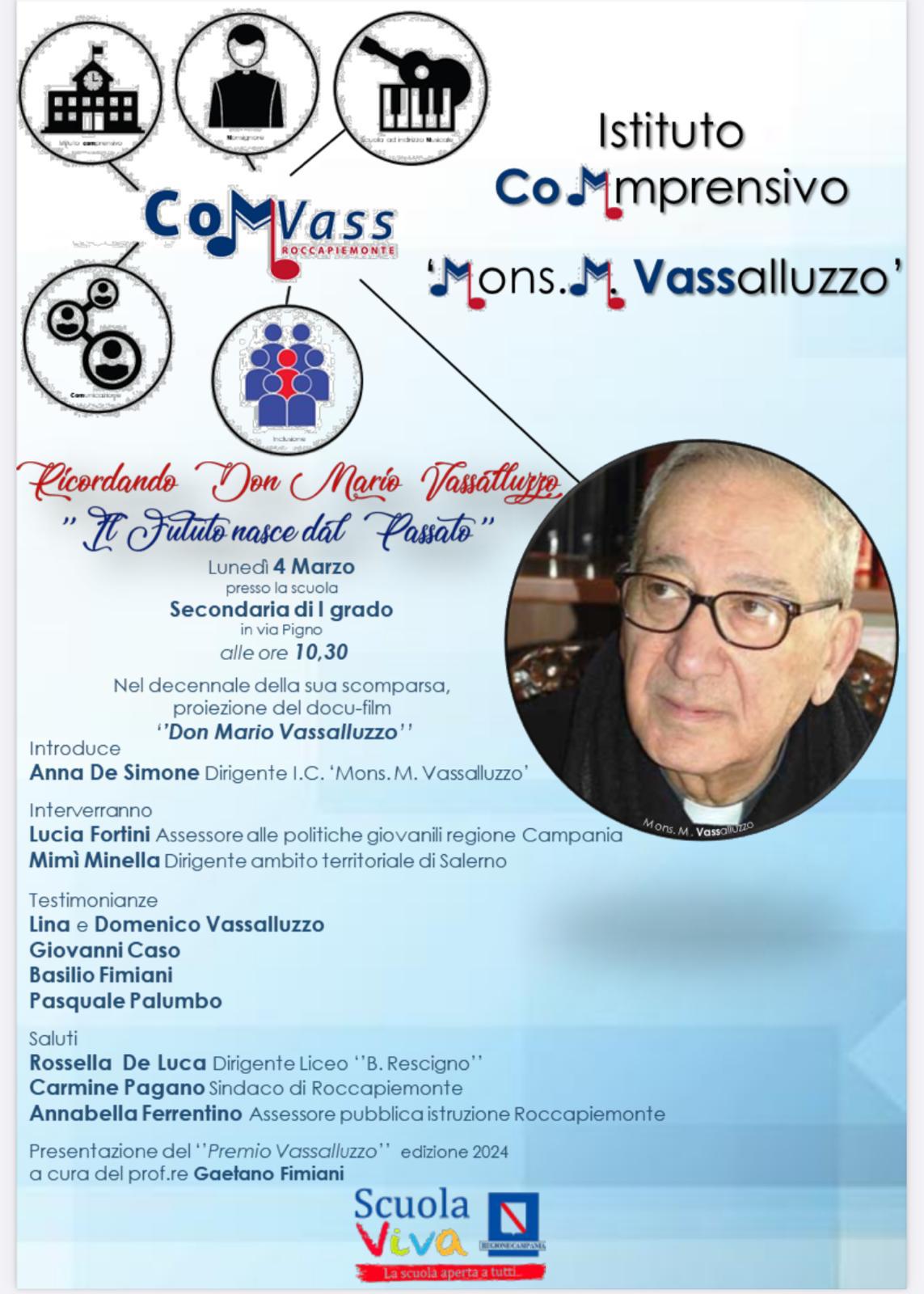 Comunicazione Evento “Ricordando Don Mario Vassalluzzo